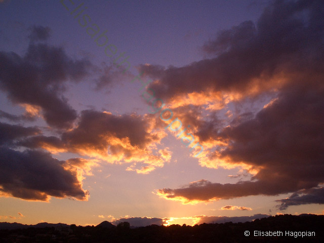 Himmel über Sardinien, Oktober 2005